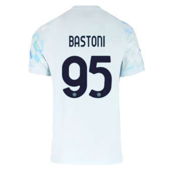 Billige Fotballdrakt Inter Milan Alessandro Bastoni #95 Replika Bortedrakt 2025-26 Kortermet